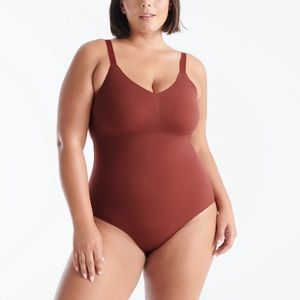 Knix LuxeLift Bodysuit in Brandy Large L